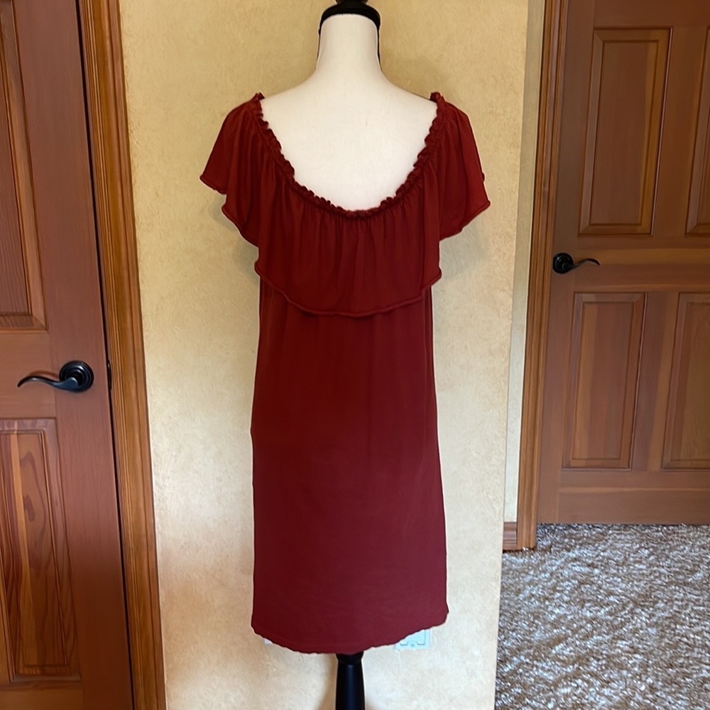 Current/Elliot The Ruffle Off The Shoulder Dress - Picture 4 of 6
